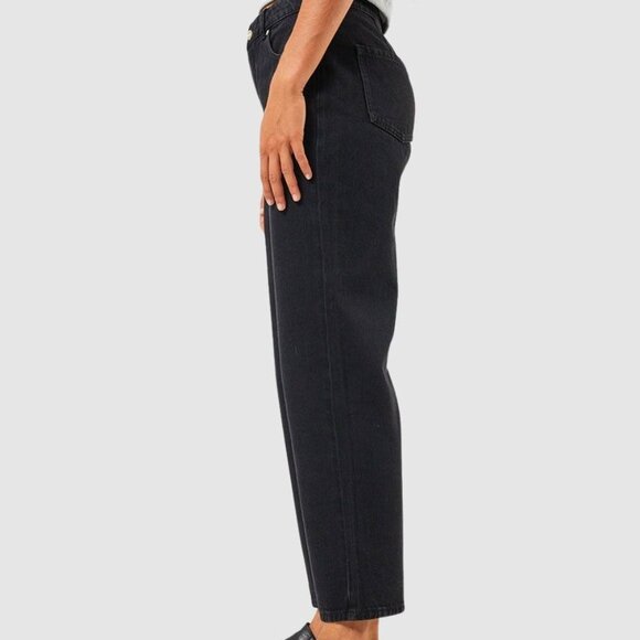 Afends Shelby Organic Denim Wide-Leg Jeans – Black (Size 26) - Picture 2 of 12